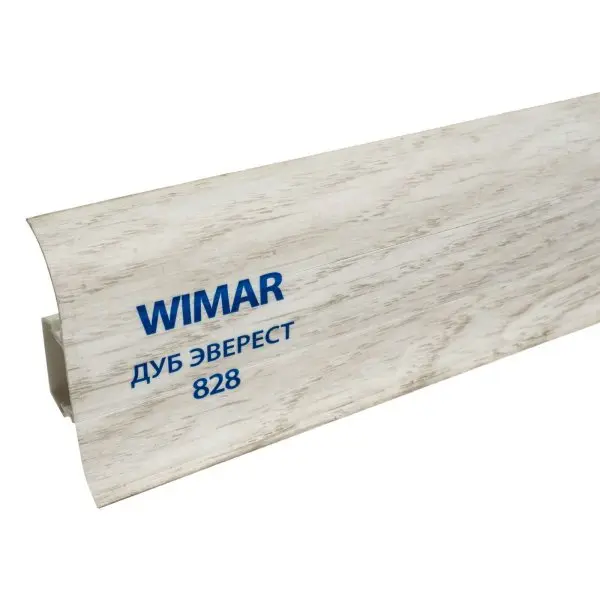 Пластиковый плинтус Wimar № 828 Дуб Эверест (58х25х2500мм)